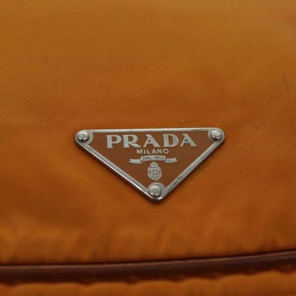 PRADA Shoulder Bag Nylon Orange Auth - Picture 13 of 16